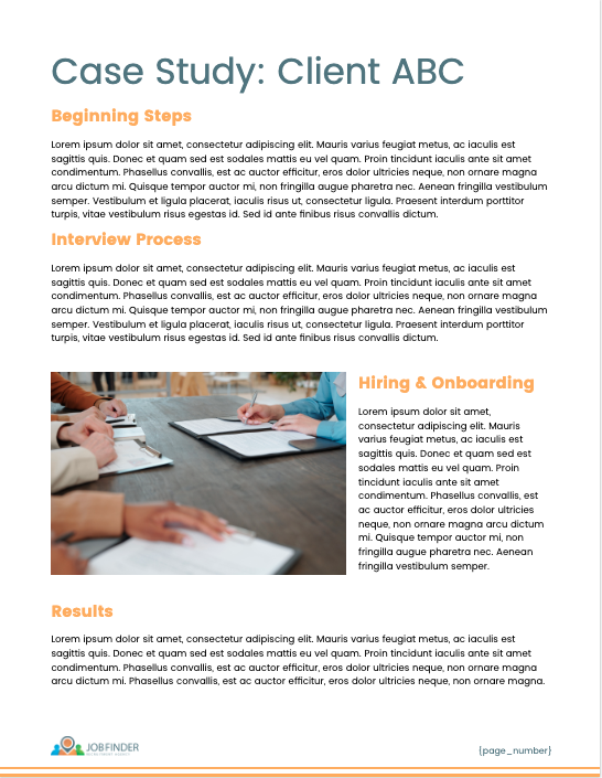 Recruitment Proposal Template